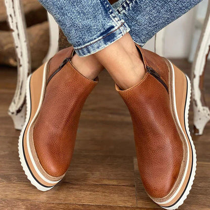 Botas Elegantes de Cuero Slim-Fit