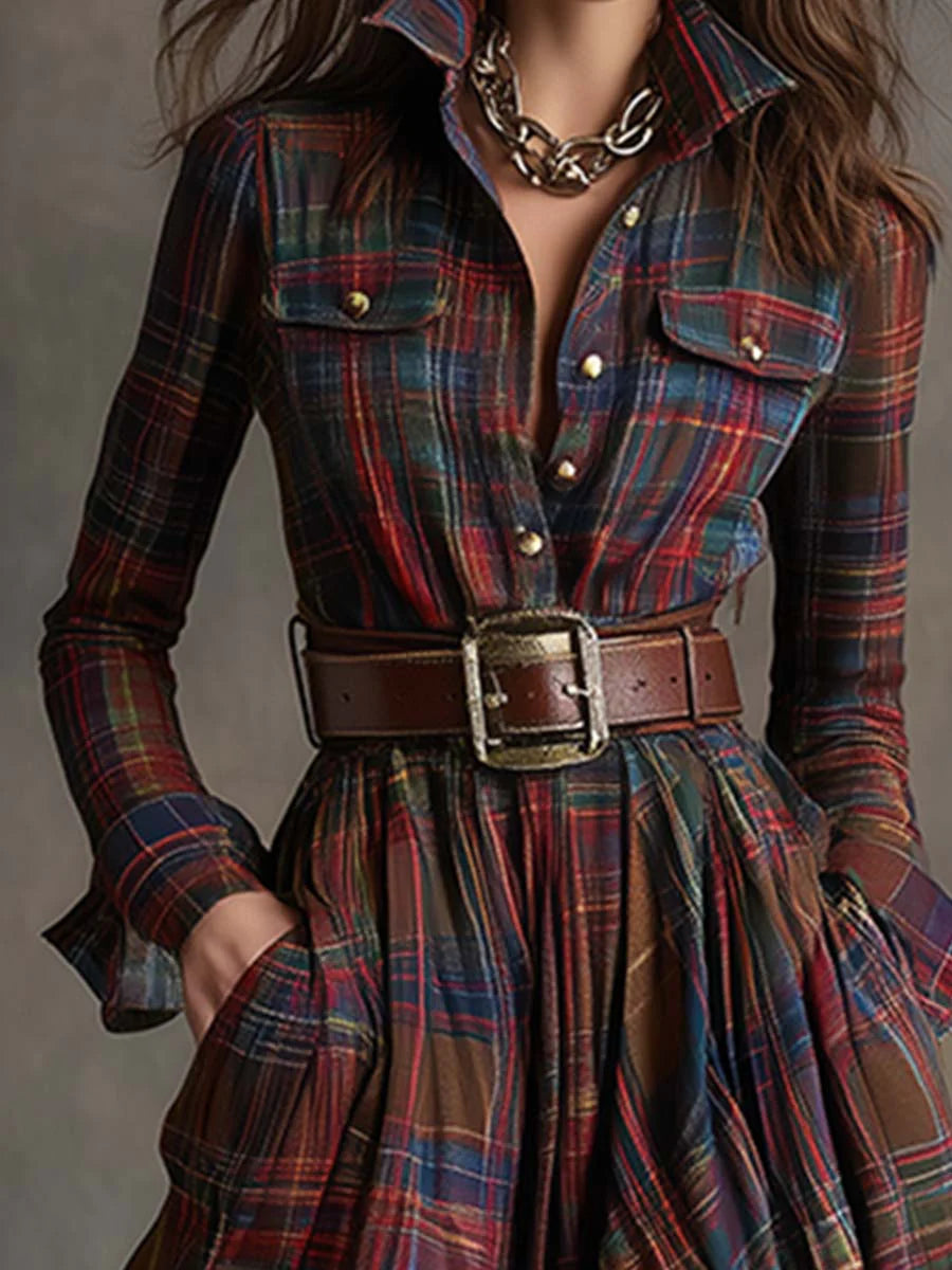 Velmira | Vestido Camisa Largo Clásico