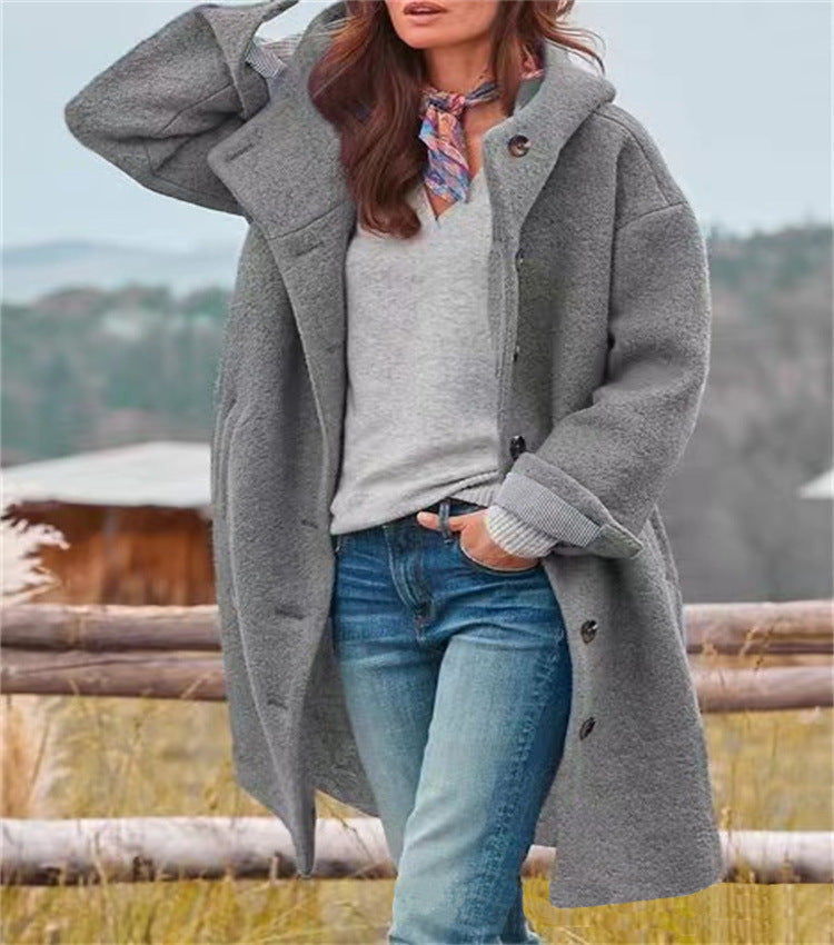 Aria™ - Sofisticada Chaqueta Larga de Lana Cálida