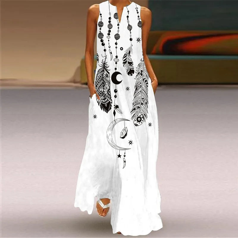 MONICA – VESTIDO MAXI FLORECER EN SILENCIO