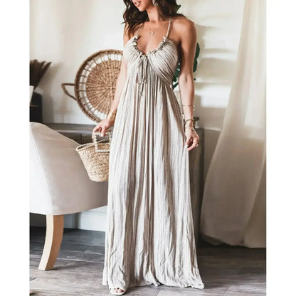 Renly - Vestido Largo Sin Mangas A-Line