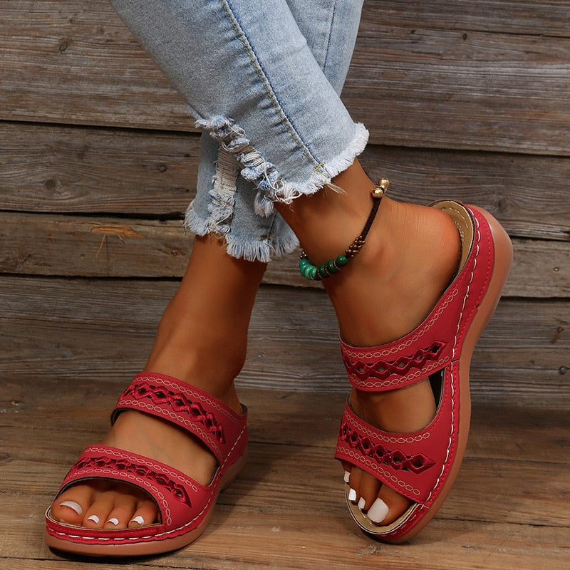 Alyssons - Sandalias ortopédicas cómodas para mujeres