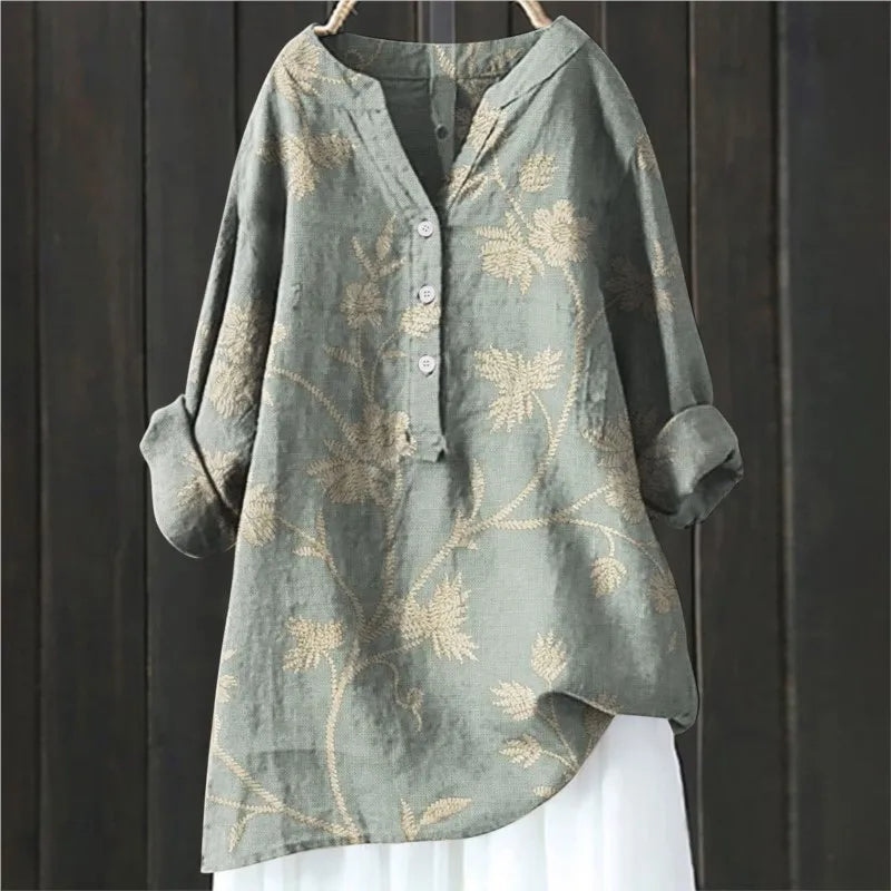BLUSA LARGA DE FLORES ISALINE