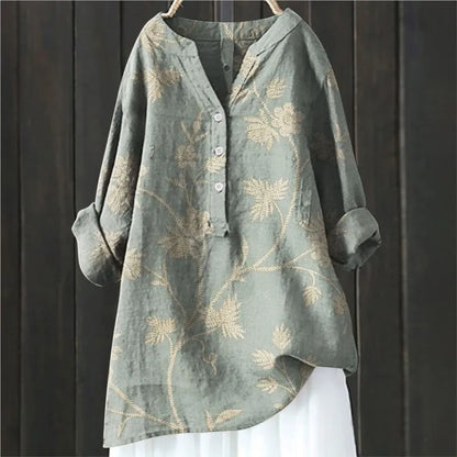 BLUSA LARGA DE FLORES ISALINE