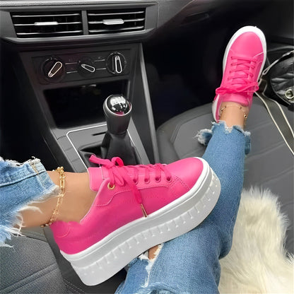 Valerie - Zapatillas con plataforma y suela gruesa para mujer
