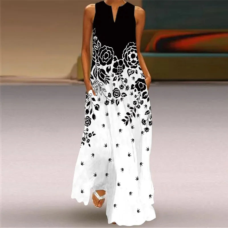 MONICA – VESTIDO MAXI FLORECER EN SILENCIO