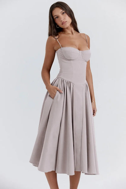 Elara | Vestido de Sol con Corsé Elegante