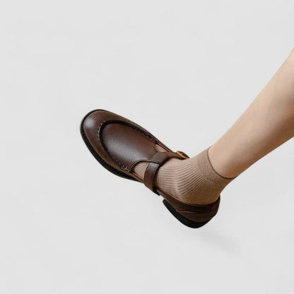 Avery - Zapatos ortopédicos de punta cuadrada Mary Jane