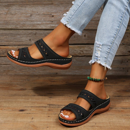 Alyssons - Sandalias ortopédicas cómodas para mujeres