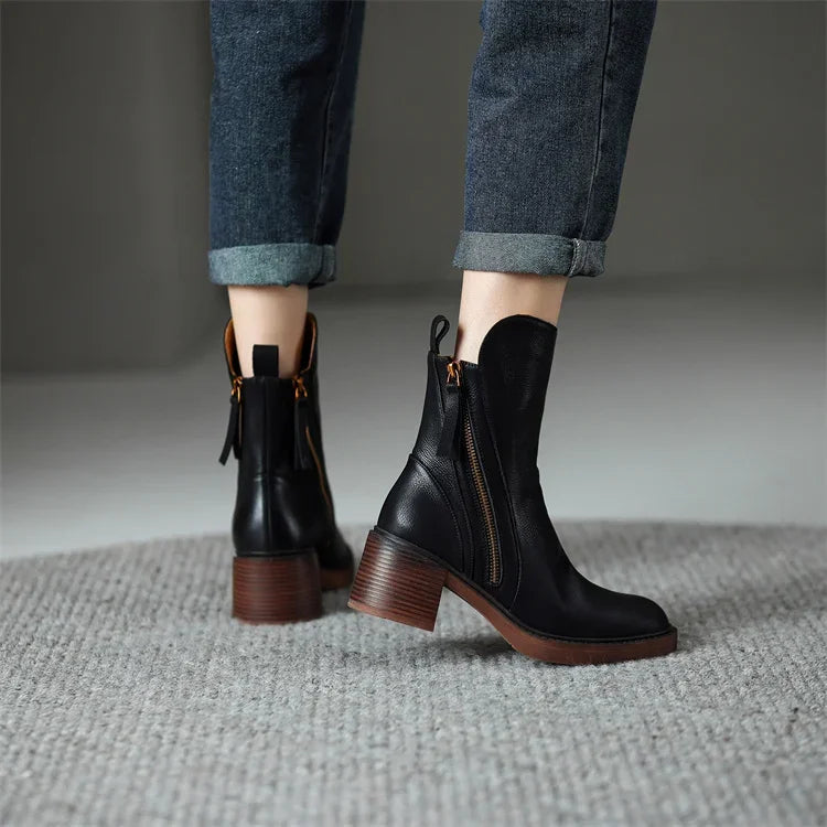 Klara™ – Botines de piel