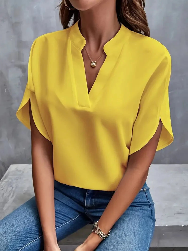Bettina | Blusa Fluida con Escote en V Estilosa