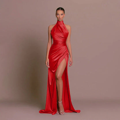 Cleo - Vestido Maxi Con Abertura Elegante