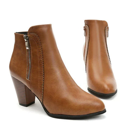 Botas con Tacón Chunky Retro