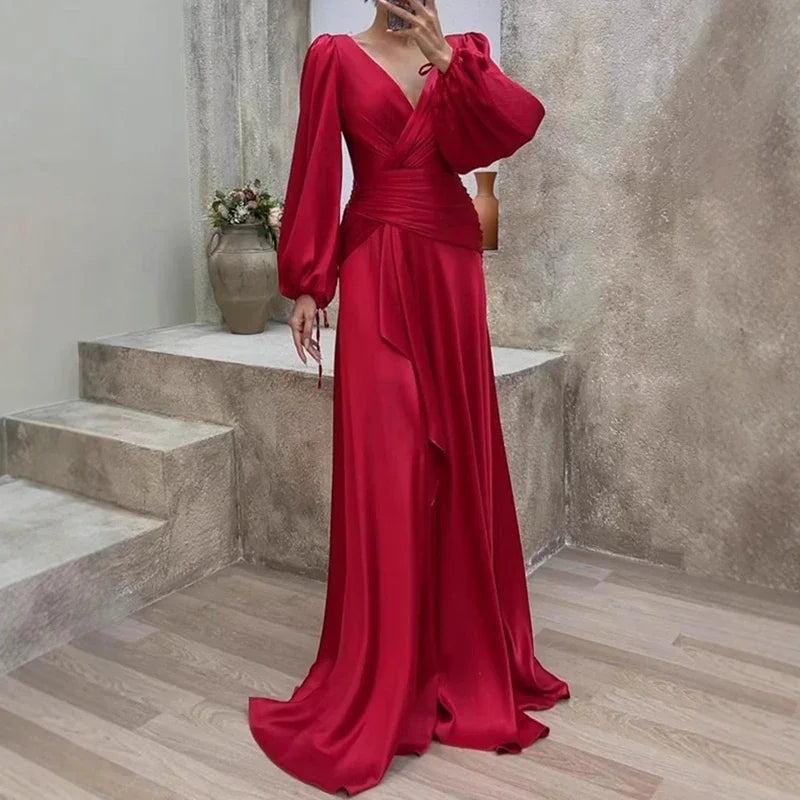Aubrie - Elegante Vestido Maxi Fluido