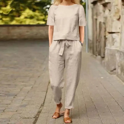 Lily | Conjunto de Lino de Dos Piezas