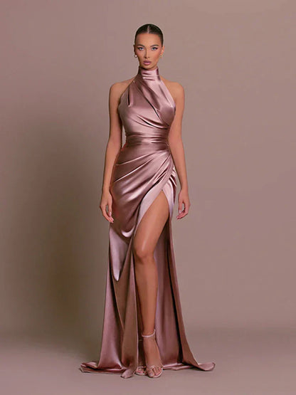Cleo - Vestido Maxi Con Abertura Elegante