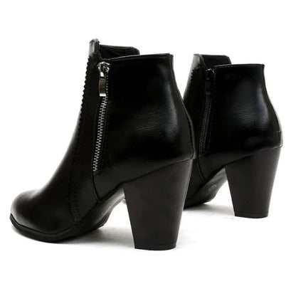 Botas con Tacón Chunky Retro
