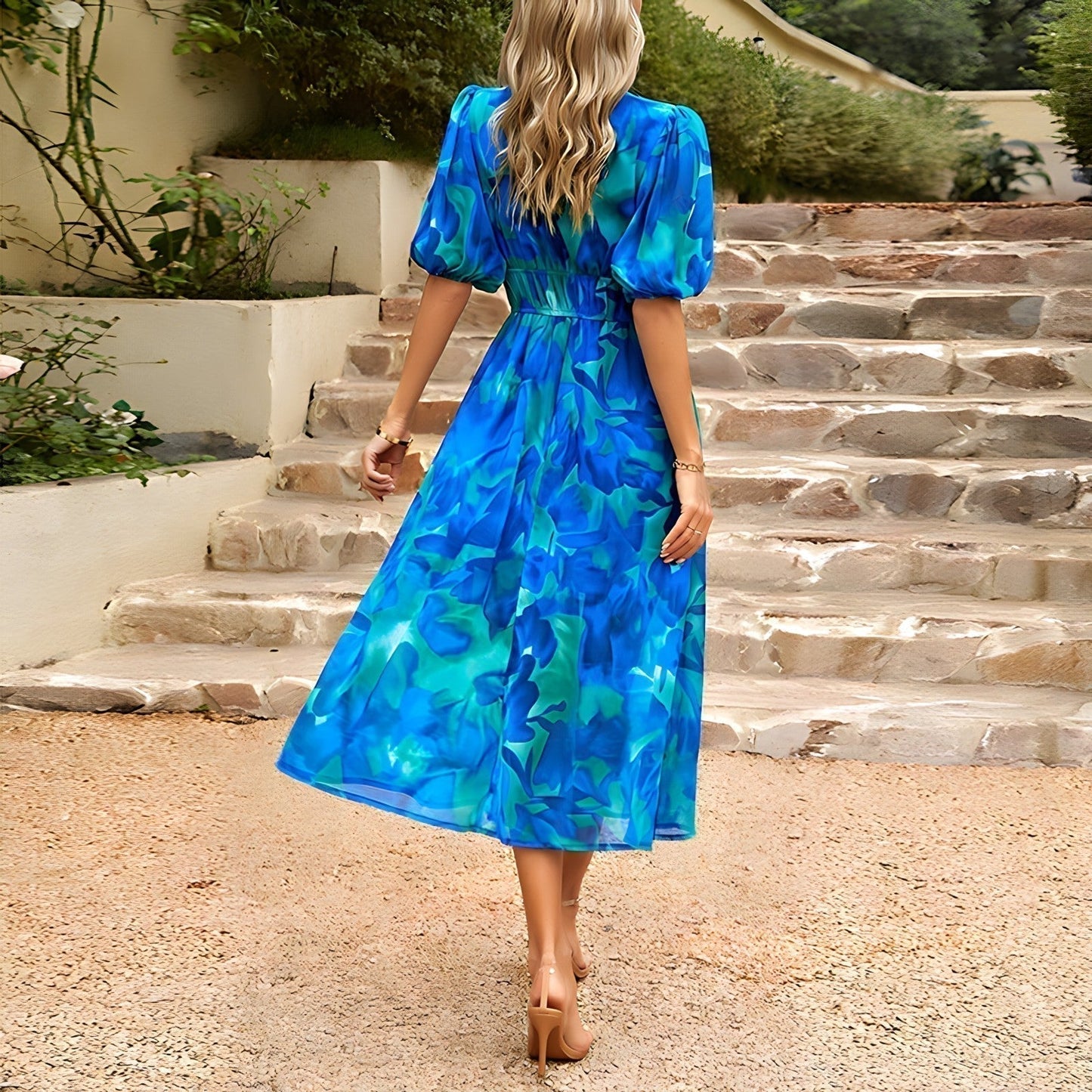 Harper - Vestido Midi con Escote en V