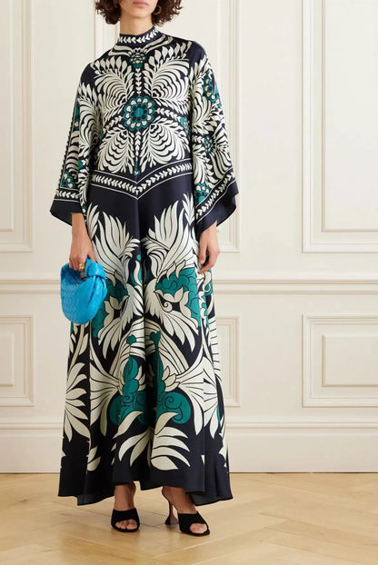 Vestido Maxi Floral Esculpido Elegancia™