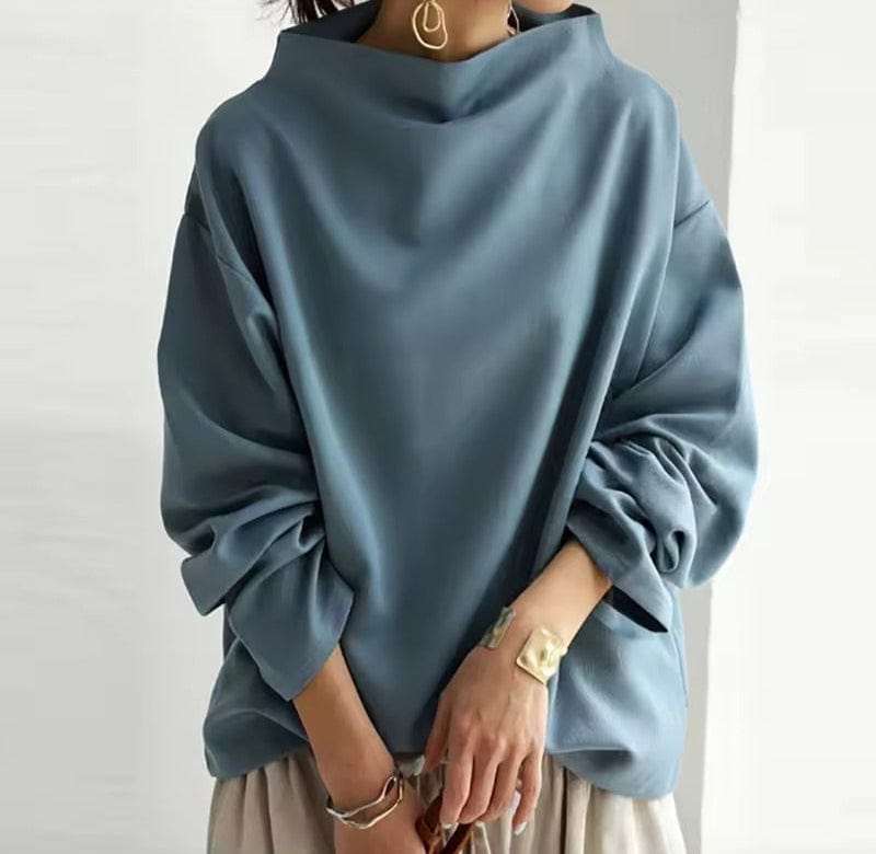 Elly | Top Casual con Cuello Alto