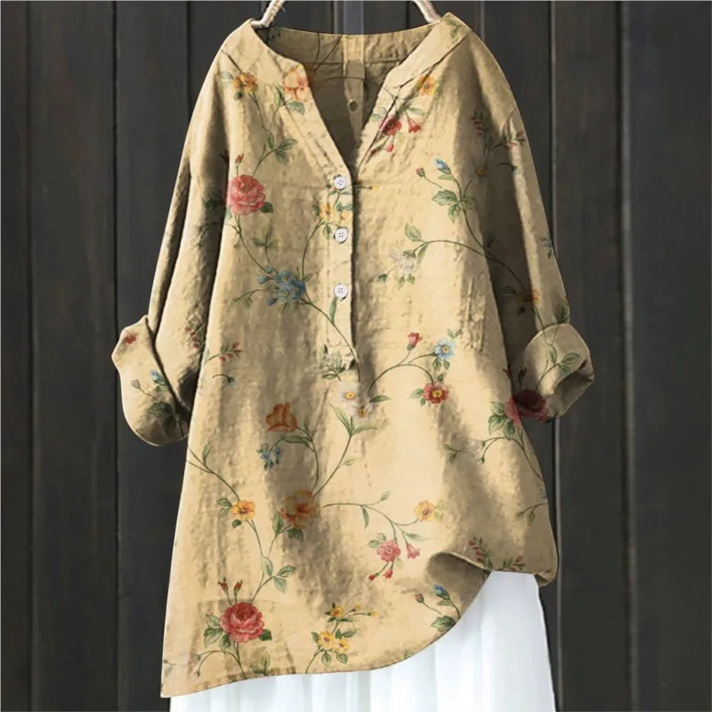 BLUSA LARGA DE FLORES ISALINE