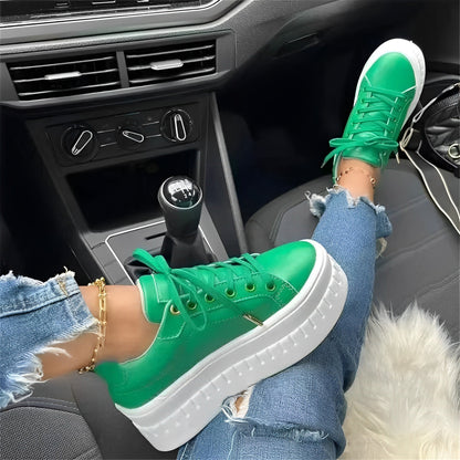 Valerie - Zapatillas con plataforma y suela gruesa para mujer