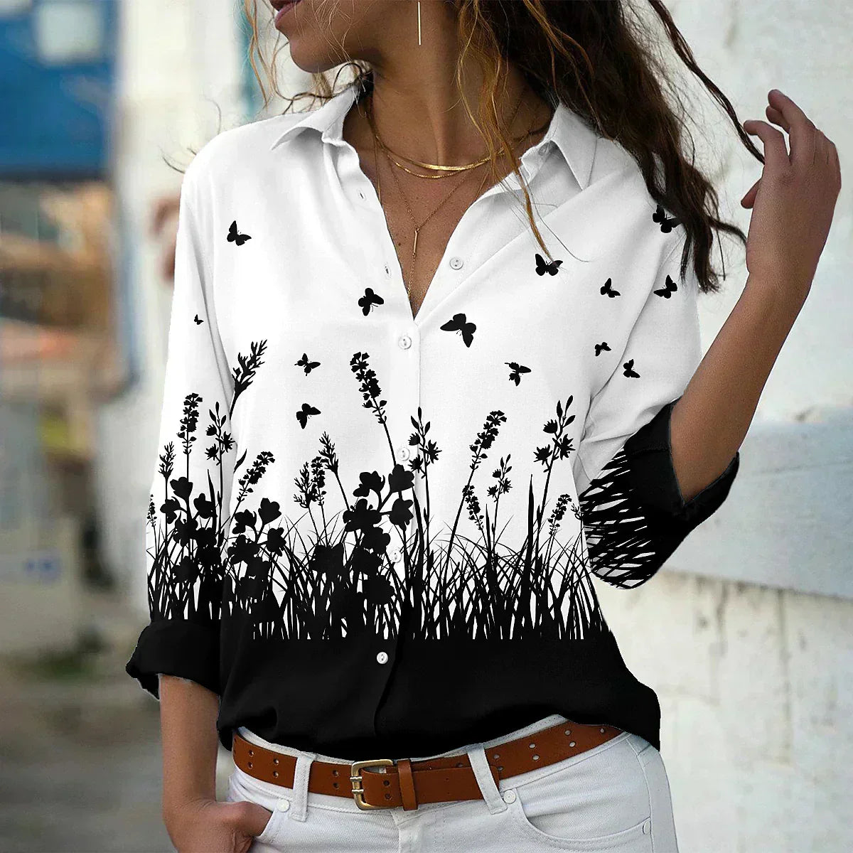 GEERTJE I BLUSA ESTAMPADA A LA MODA