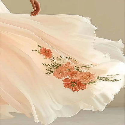 Amelia | Elegante Vestido de Fiesta con Cintura Alta y Escote en V