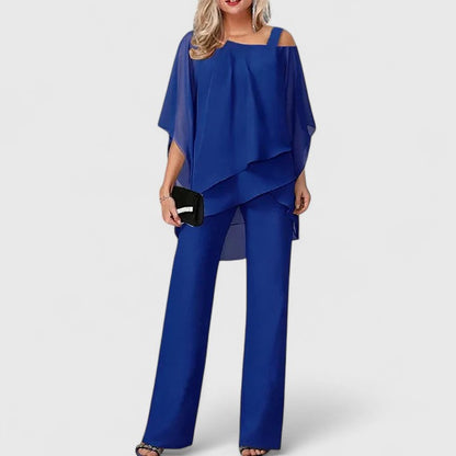 JOCELYN – CONJUNTO DE DOS PIEZAS ELEGANTE CON DRAPEADO