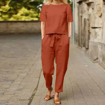 Lily | Conjunto de Lino de Dos Piezas