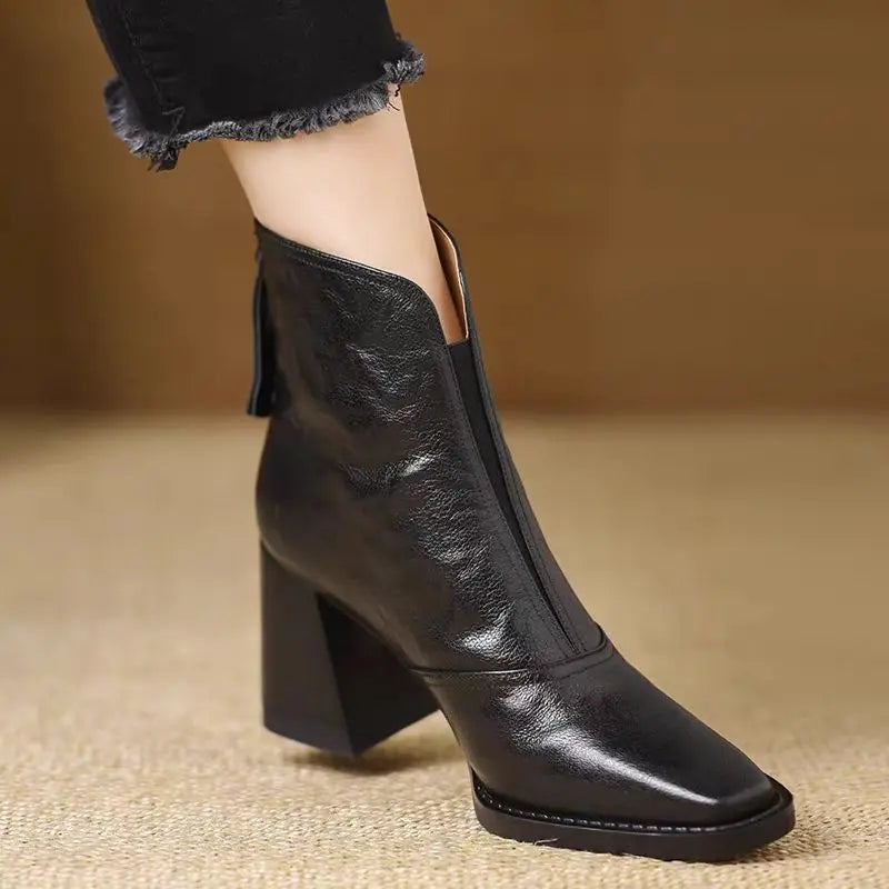 Botines de cuero de peluche Aphixta