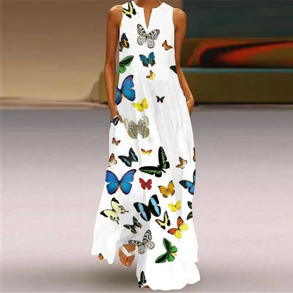 Vestido A-Line Aurelia™ Butterfly Bloom
