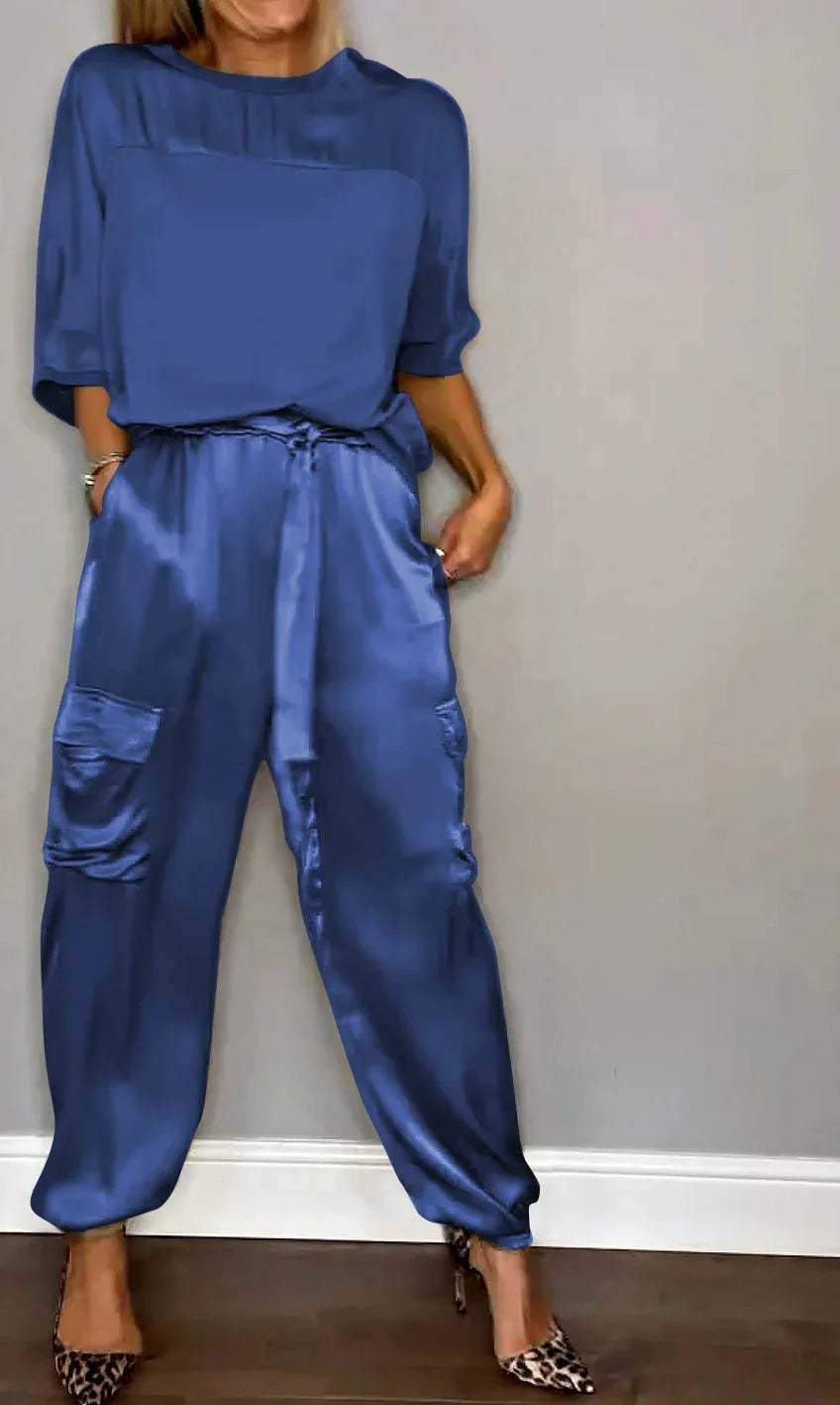GRACE - CONJUNTO DE LOUNGE SATINADO