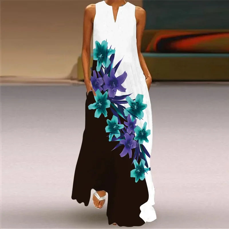 MONICA – VESTIDO MAXI FLORECER EN SILENCIO
