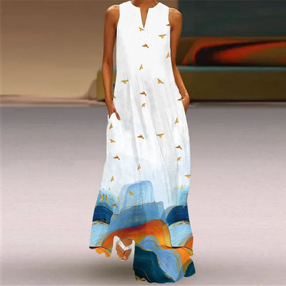 MONICA – VESTIDO MAXI FLORECER EN SILENCIO