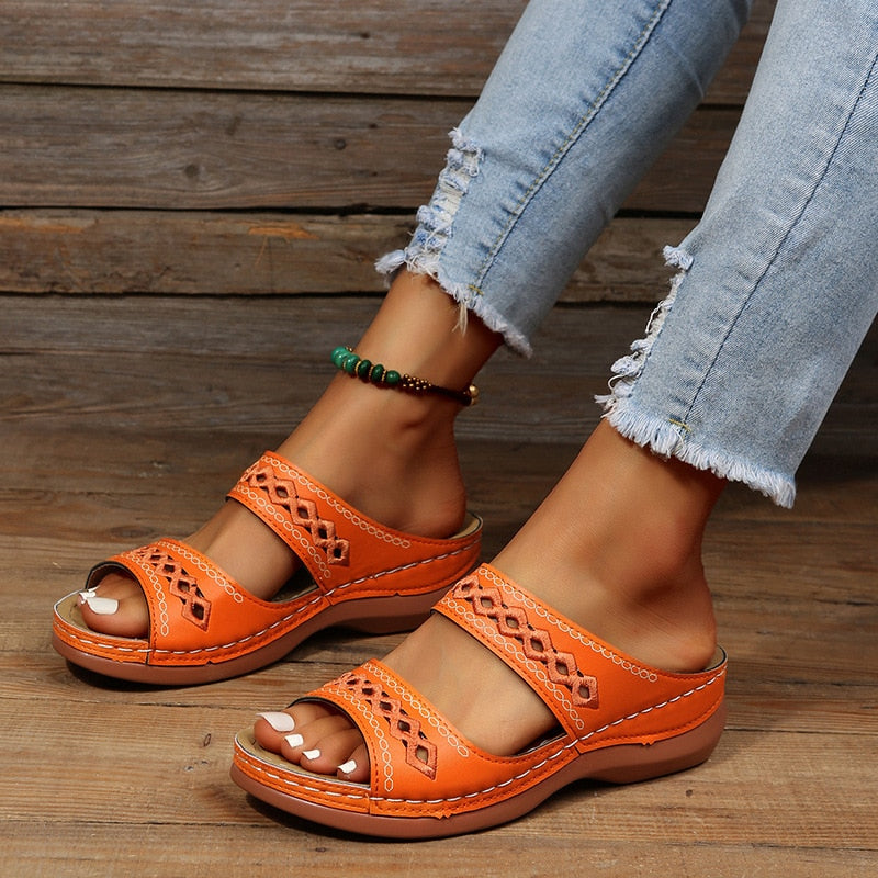 Allyssons - Sandalias ortopédicas cómodas para mujeres