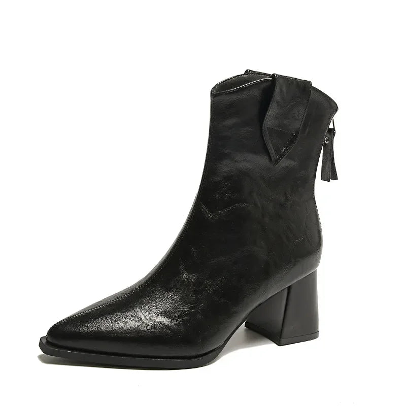 Botines Chelsea con Tacón Alto Vintage