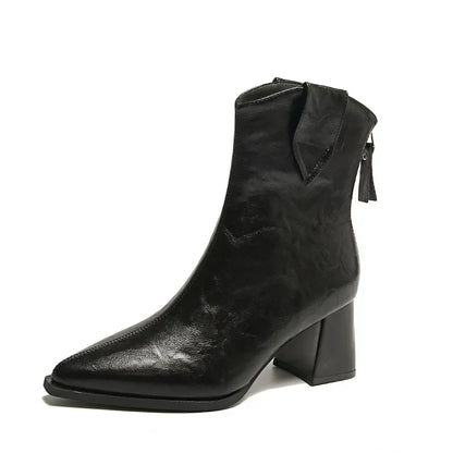 Botines Chelsea con Tacón Alto Vintage