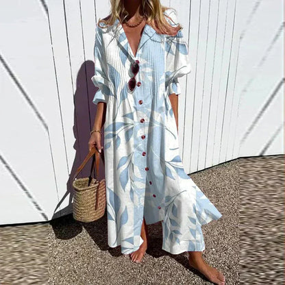 Hannah | Vestido Smock de Botones Florales