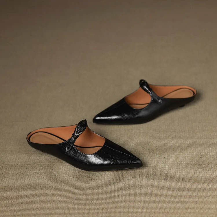 Clara – Mules de Piel Natural