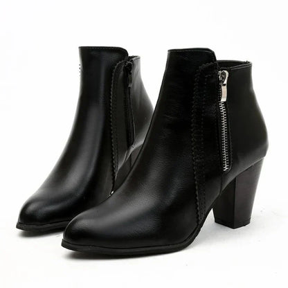 Botas de Tacón Chunky Retro