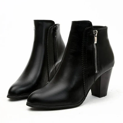 Botas con Tacón Chunky Retro