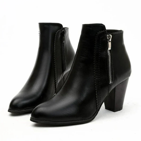 Botas con Tacón Chunky Retro