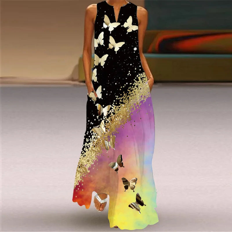 MONICA – VESTIDO MAXI FLORECER EN SILENCIO