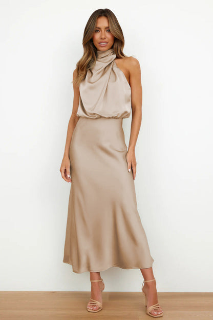MADDIE – VESTIDO ELEGANTE CON ESCOTE DRAPEADO