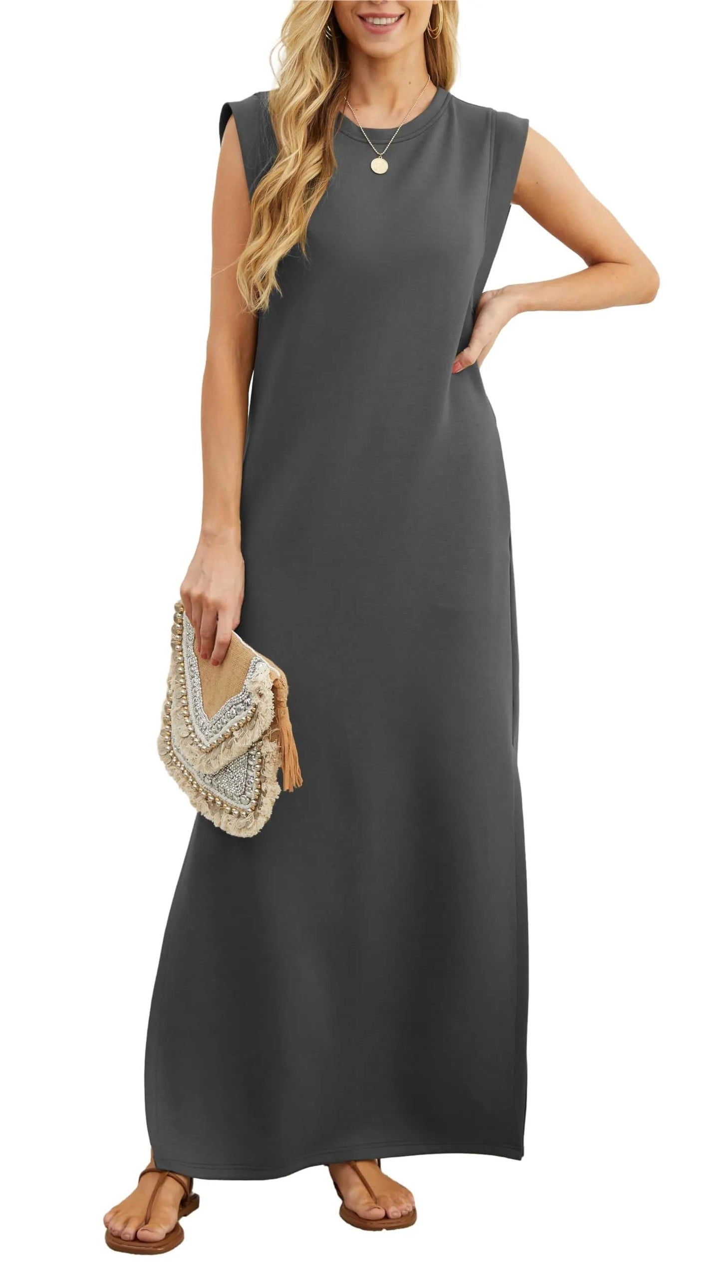 Laken - Vestido Maxi Ajuste Relajado