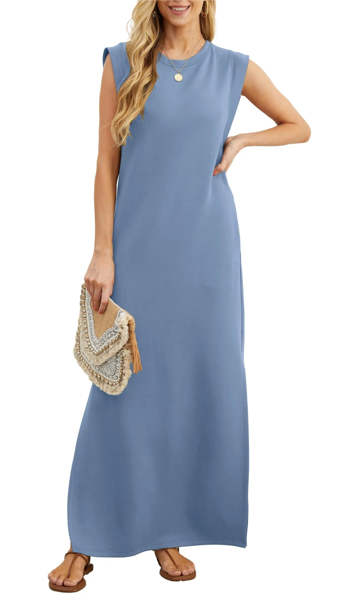 Laken - Vestido Maxi Ajuste Relajado