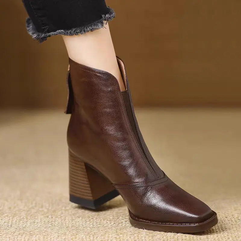 Botines de cuero de peluche Aphixta
