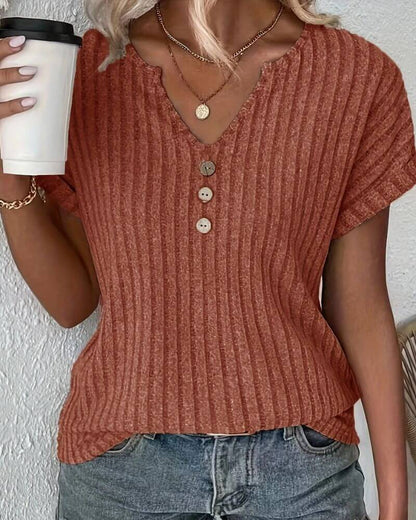 BLUSA DE PUNTO ROSINA CON ESCOTE EN V