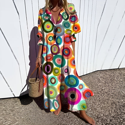 Hannah | Vestido Smock de Botones Florales